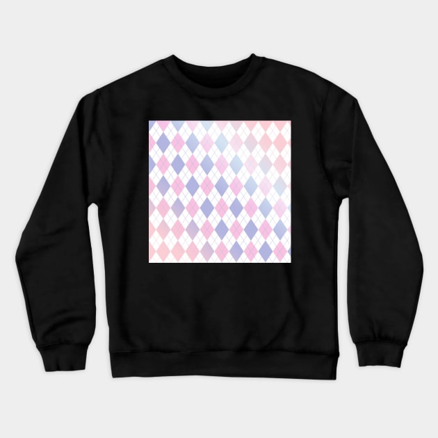 Pastel Argyle Crewneck Sweatshirt by SpiceTree